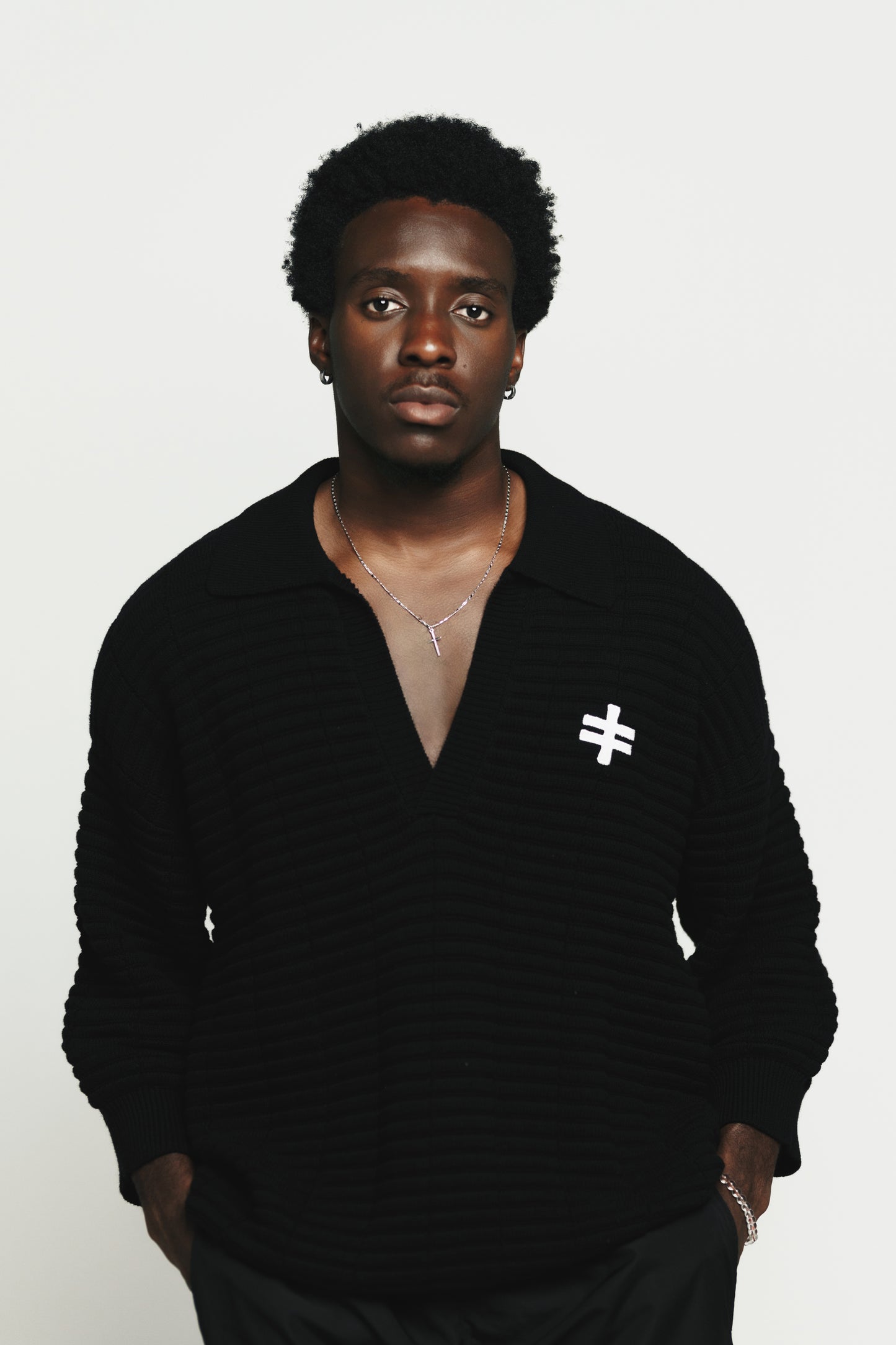 BLAQ KNIT GOLF TEE No_1